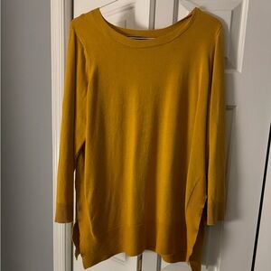 Oversized sweater- mustard color so 2x